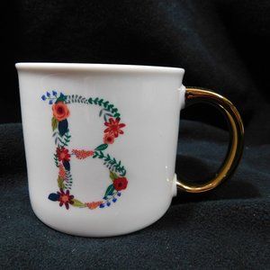 Opal House Porcelain Floral Initial B Coffee Mug